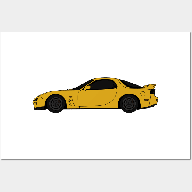 Mazda RX7 FD Wall Art by T's & T's